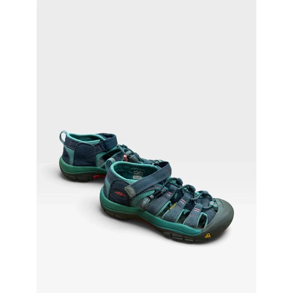 KEEN Newport H2 Kids Size 12 Teal Blue Pink Water Hiking Sport Sandals Washable